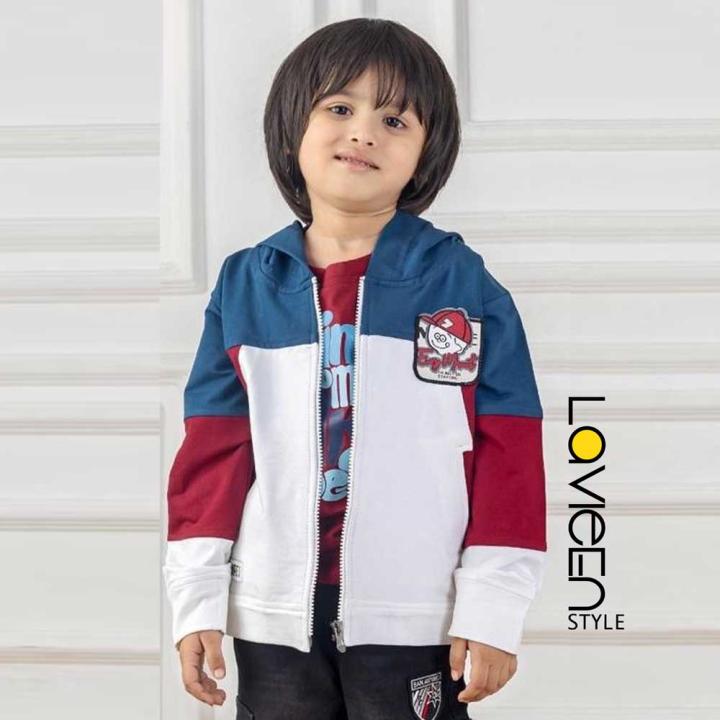 Boys Funky Vibes 3-Piece Multi-Color Hoodie & Cargo Set