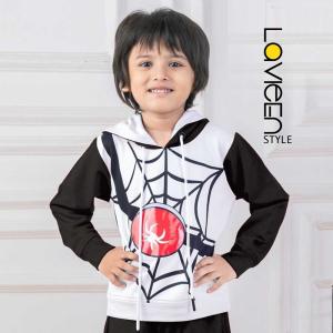 Boys Spider-Web, Black and White, Hero Edition Hoodie & Jogger Set cordset