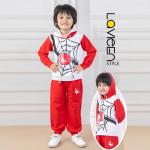 Boys Spider-Web, Red and White, Hero Edition Hoodie & Jogger Set cordset