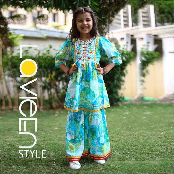 Charming Summer Sharara Set for Girls