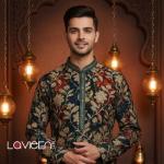 Luxurious modal fabric Kurta, red and green, drapes with an unparalleled softness