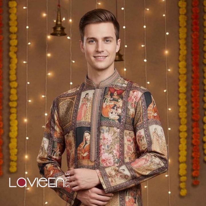 Stunning modal Kurta for men, heritage and contemporary flair